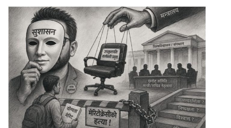 सम्पादकीय:सुशासनको मुखुण्डो ओढेर किन गरिदैछ मेरिटोक्रेसीको हत्या ?