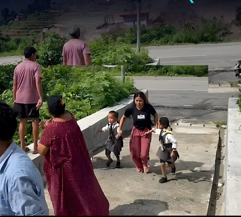 पाँच सेकेण्डले जोगाएको परिवार :  मृत्युलाई जित्ने गरी दौडिएकी आमाको अदम्य साहस