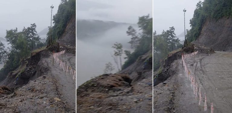 पृथ्वी राजमार्गका सात ठाउँमा पहिरो, दुईतर्फी सडक अवरुद्ध