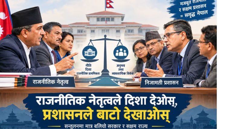 कमारो होइन, राज्यको संस्थागत स्मृति बोकेको निडर निजामती प्रशासन चाहिन्छ