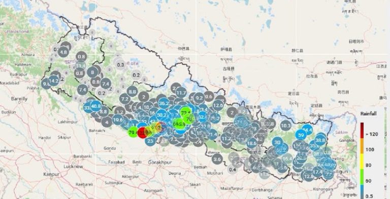 भारी वर्षाको उच्च जोखिममा देश, विशेष सतर्क बनौं: लुम्बिनी, कोशी र गण्डकीमा भारी वर्षा, काठमाडौंमा बिहानैदेखि पानी