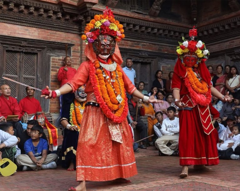११ दिनपछि पाटनको अष्टमातृका नाच सम्पन्न