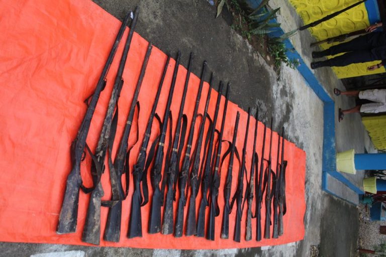 सुर्खेतमा लुकाइएका १८ नाल भरुवा बन्दुक फेला