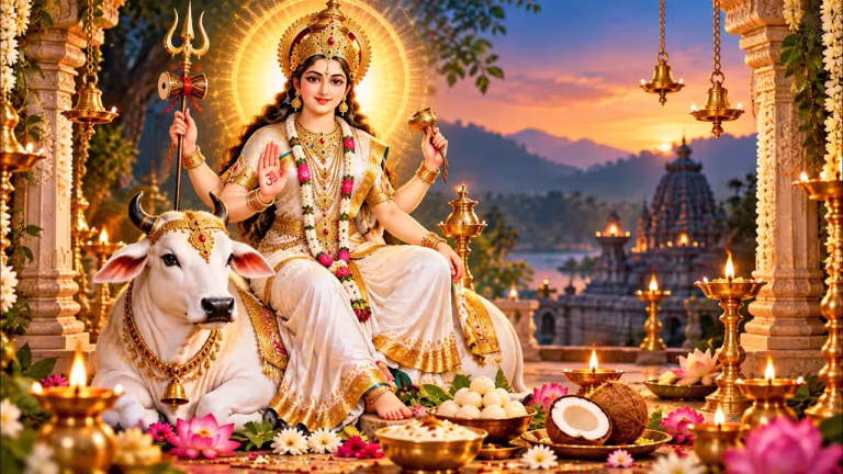 नवरात्रको आठौँ दिन महागौरीको आराधना, शक्तिपीठमा बिहानैदेखि भक्तजनको घुइँचो